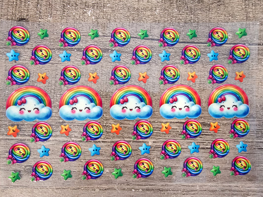 Rainbow Pen/Bookmark Wrap Sheet