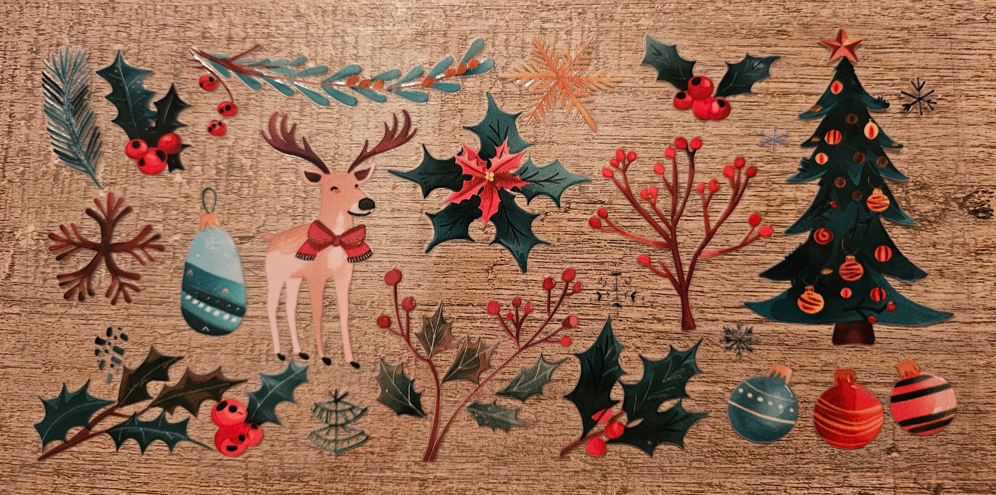Christmas Deer 16oz Wrap