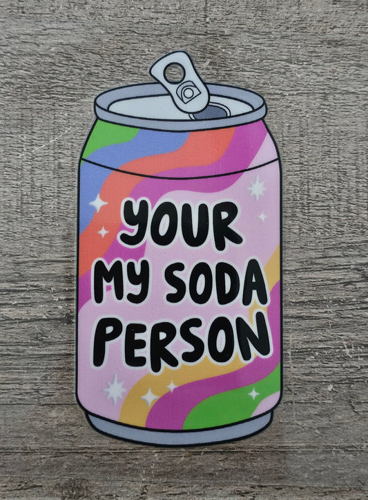 Soda Person 4in Decal
