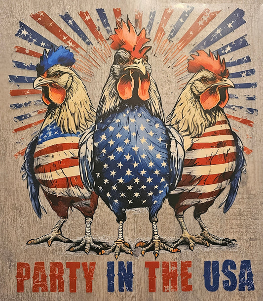 4th of July Chicken DTF