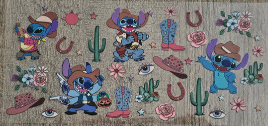 Western Blue Alien - 16oz Wrap
