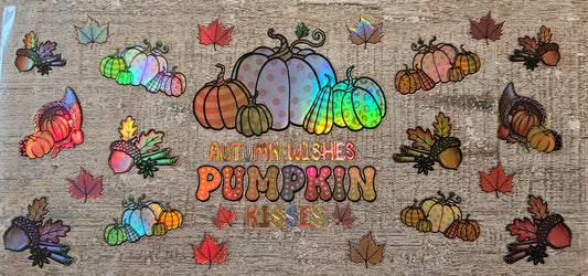 Pumpkin Holographic 16oz Wrap