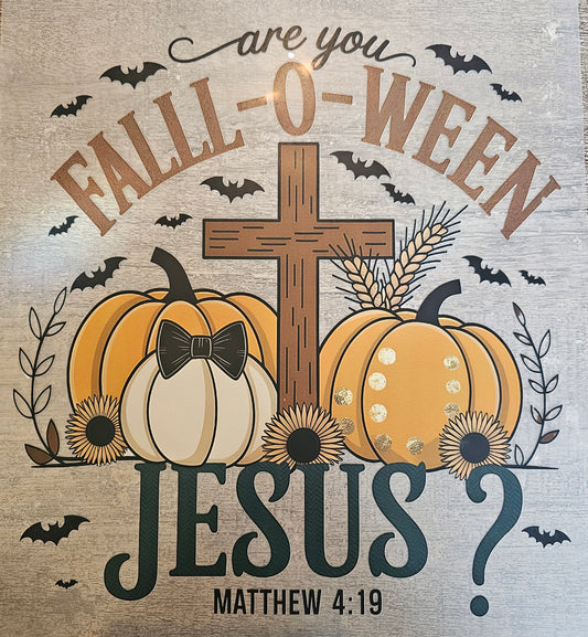Halloween Fall-O-Ween Jesus DTF