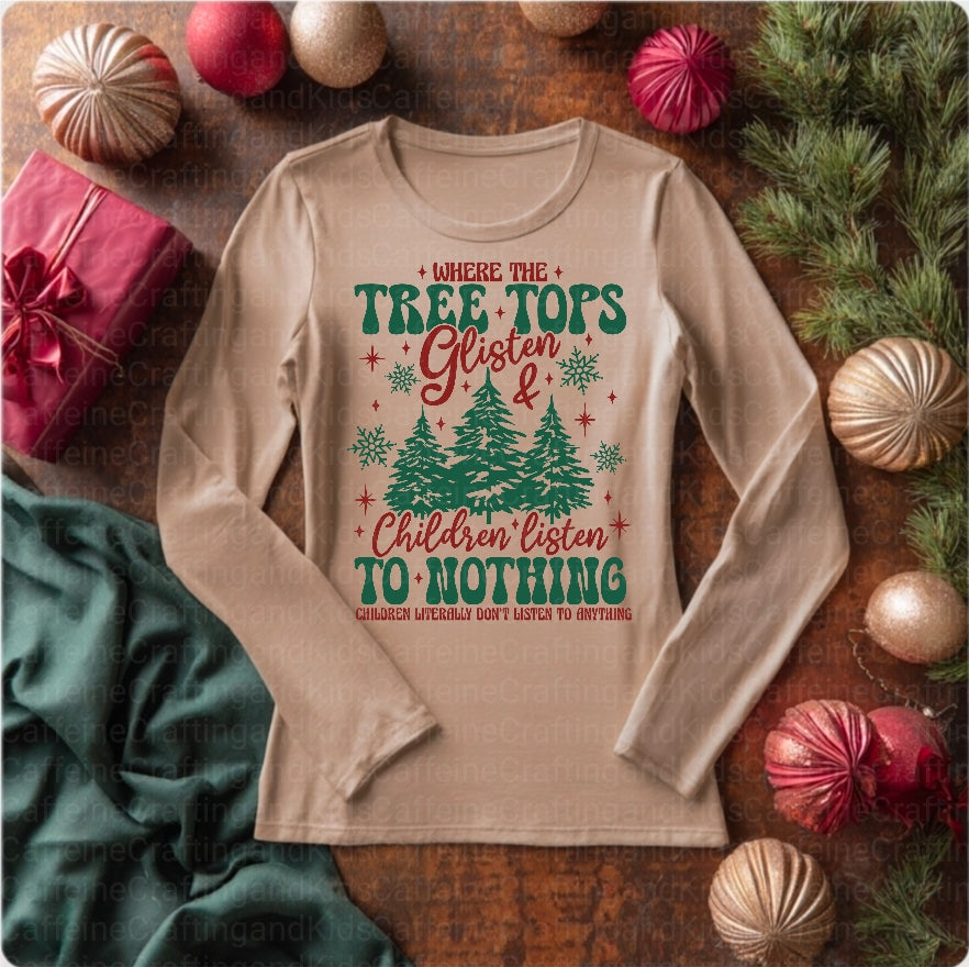 Christmas Tree Tops DTF