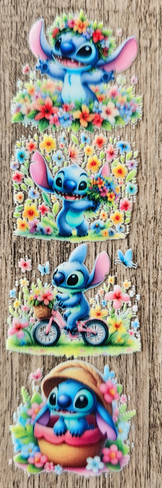 Blue Alien Flowers Pen/Bookmark Wrap