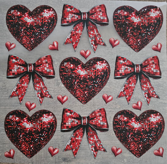 Hearts and Bows DTF