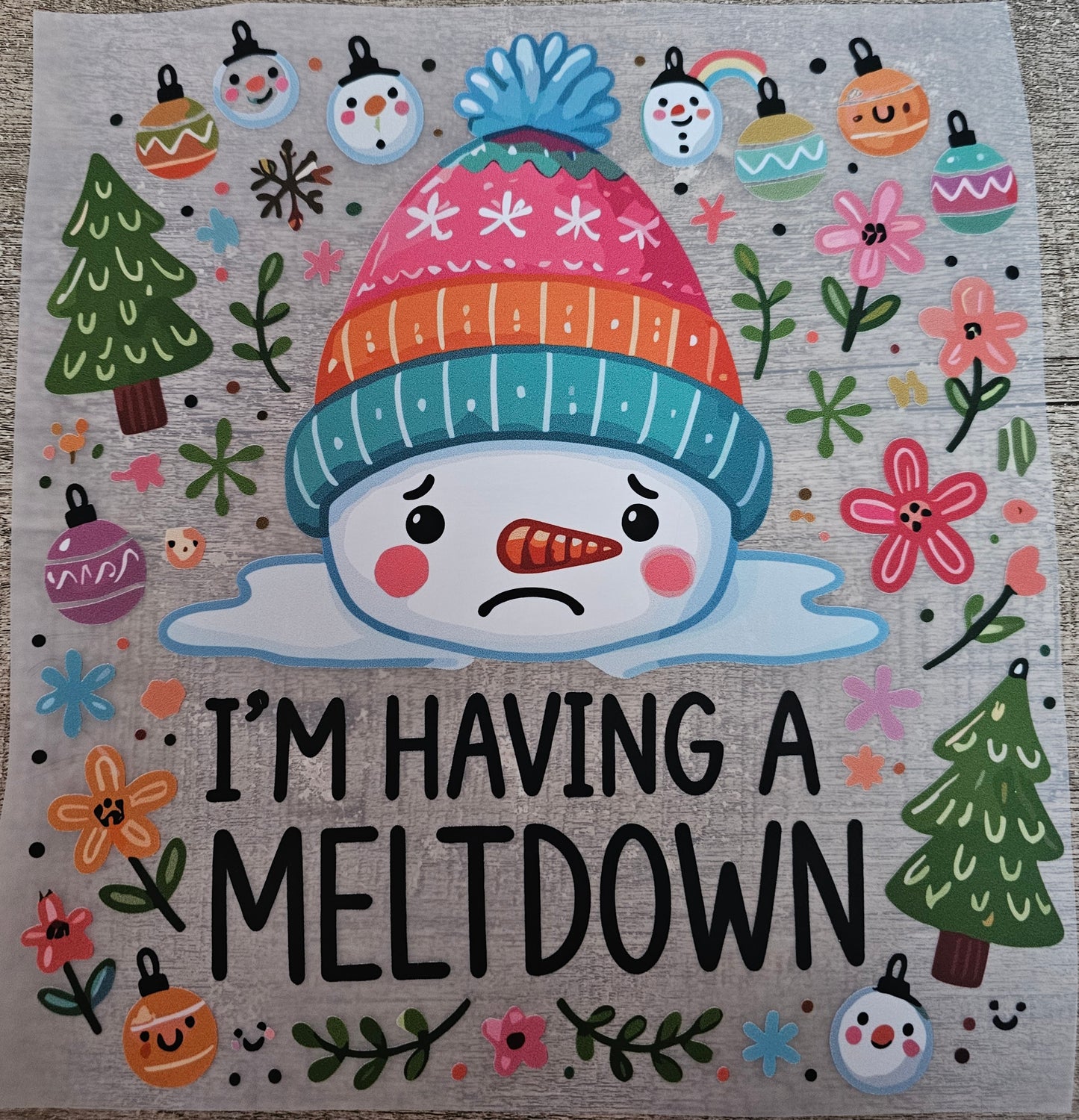 Christmas Snowman DTF
