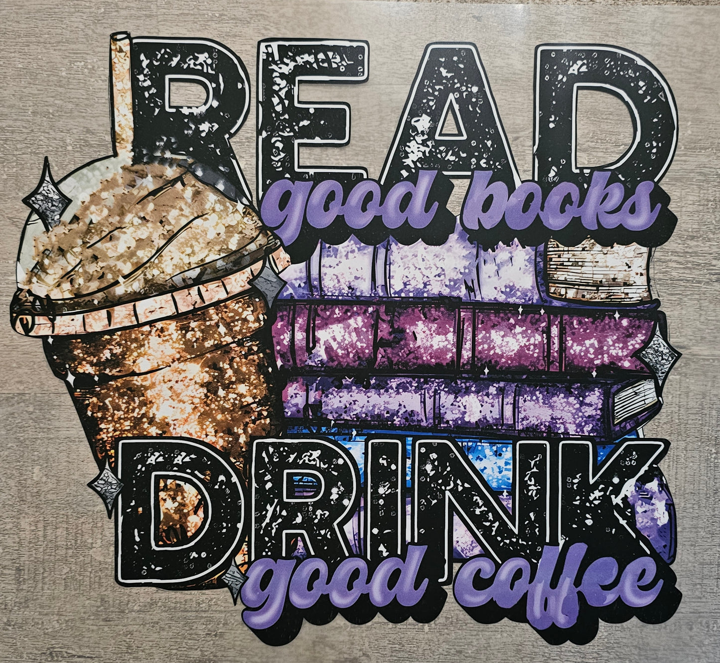 Books and Coffee DTF