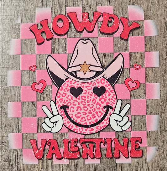 Valentines Day Western 4in Decal