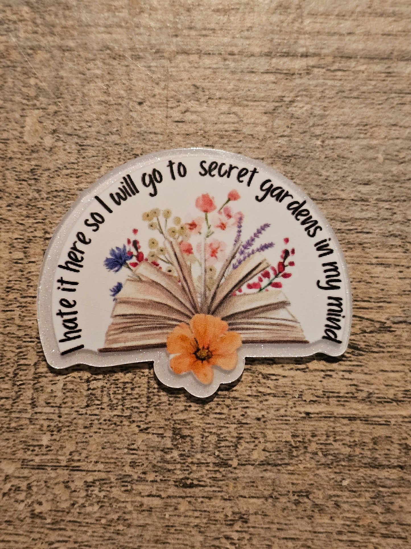 Book Acrylic Flat Back