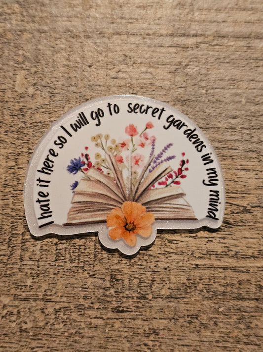 Book Acrylic Flat Back