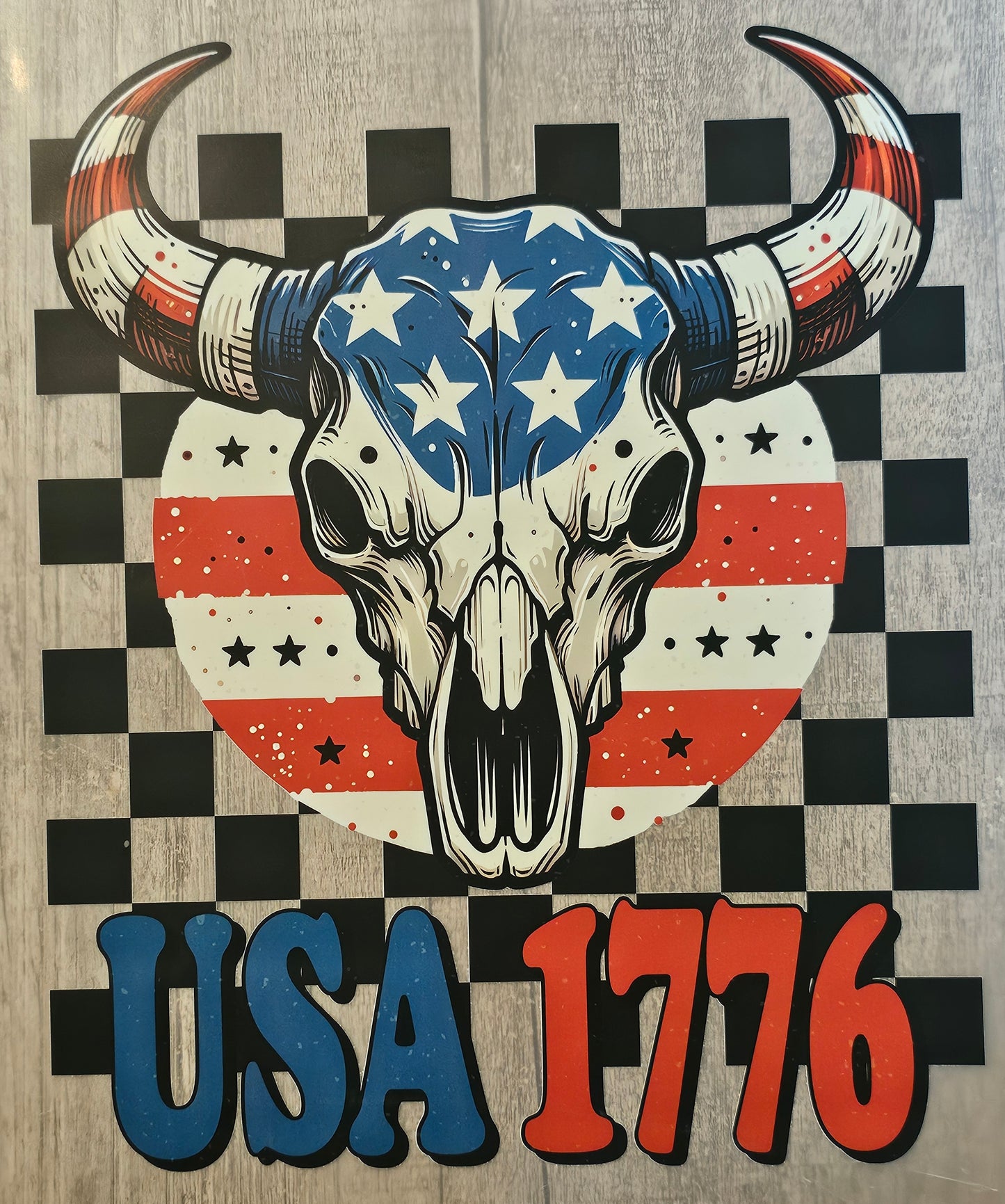 USA 1776 Skull DTF
