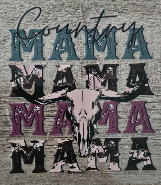 Western Country Mama 4in Decal