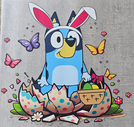 Easter Blue Dog - Children's DTF
