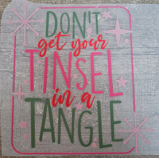Christmas Tinsel DTF