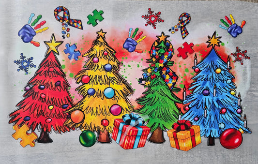 Autism Christmas Cheer DTF