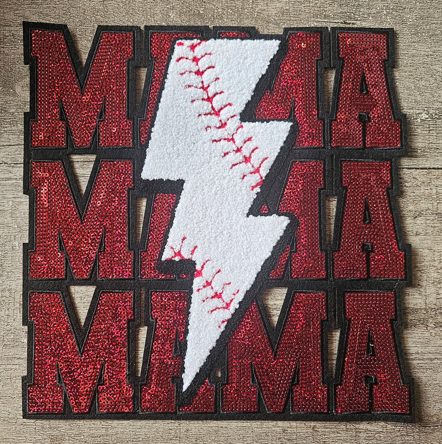 Baseball Mama Patch