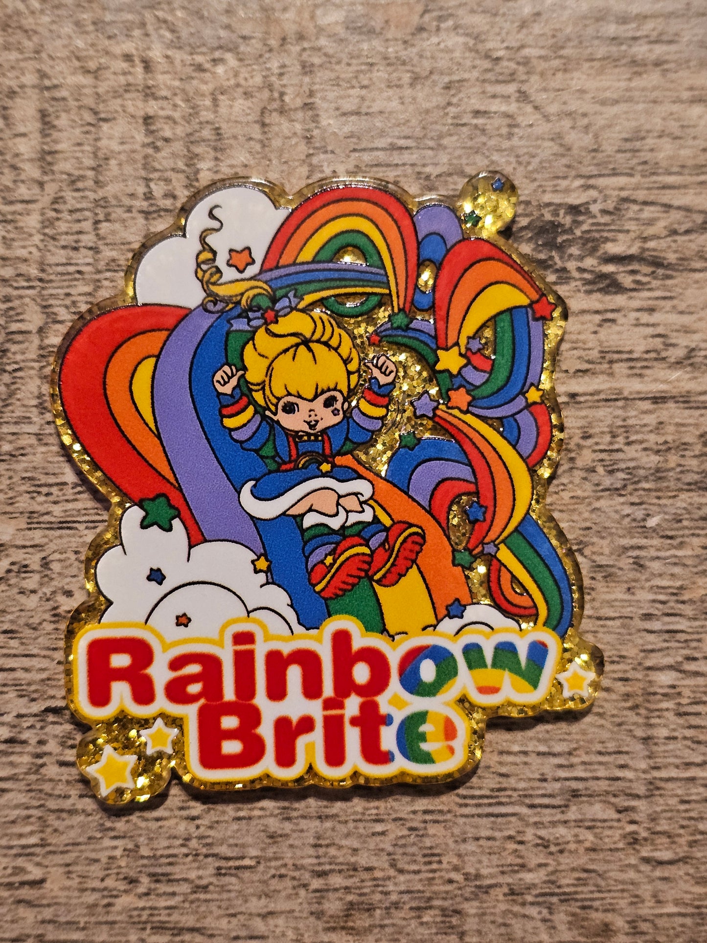 Rainbow Girl Acrylic Flat Back
