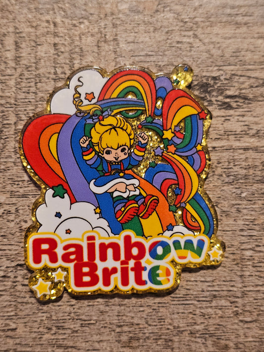 Rainbow Girl Acrylic Flat Back