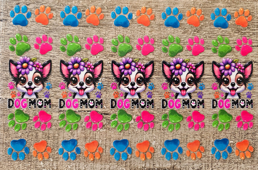 Dog Mom Pen/Bookmark Wrap Sheet