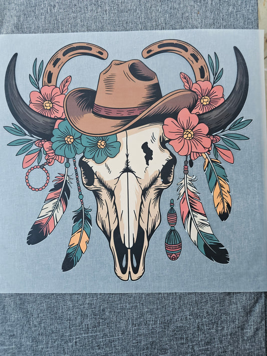 Western Skull DTF