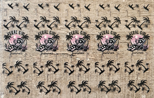 Racoon Pen/Bookmark Wrap Sheet