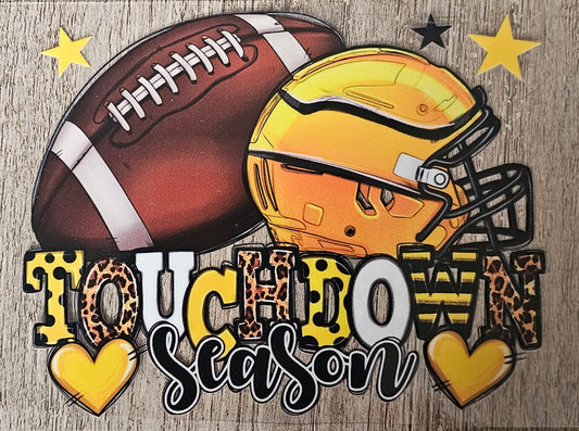 Football Decal 4.5x3.5in