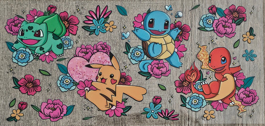 Pocket Monster Flowers - 16oz Wrap