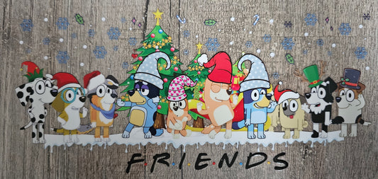 Christmas Blue Dog - 16oz
