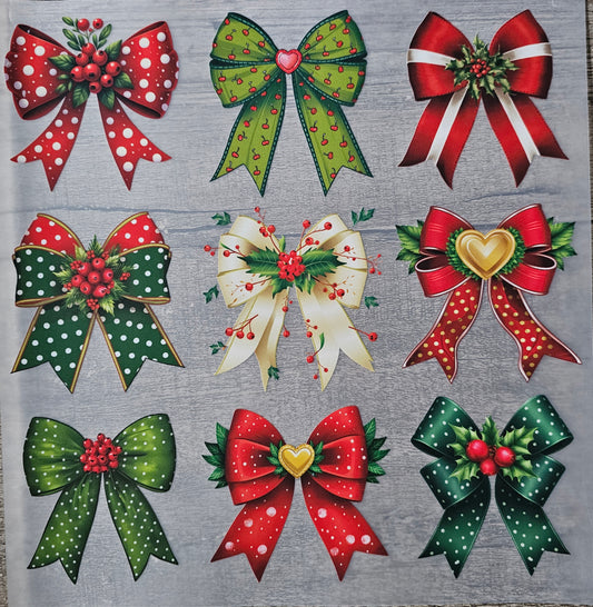 Christmas Bows DTF