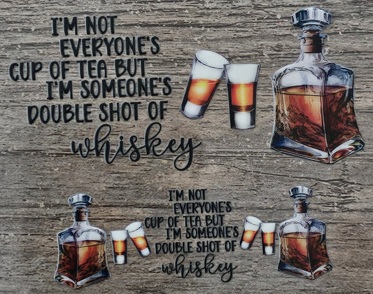 Double Shot Of Whiskey 3oz Wrap