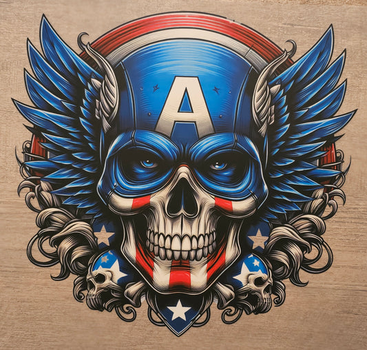 Superhero Skull DTF