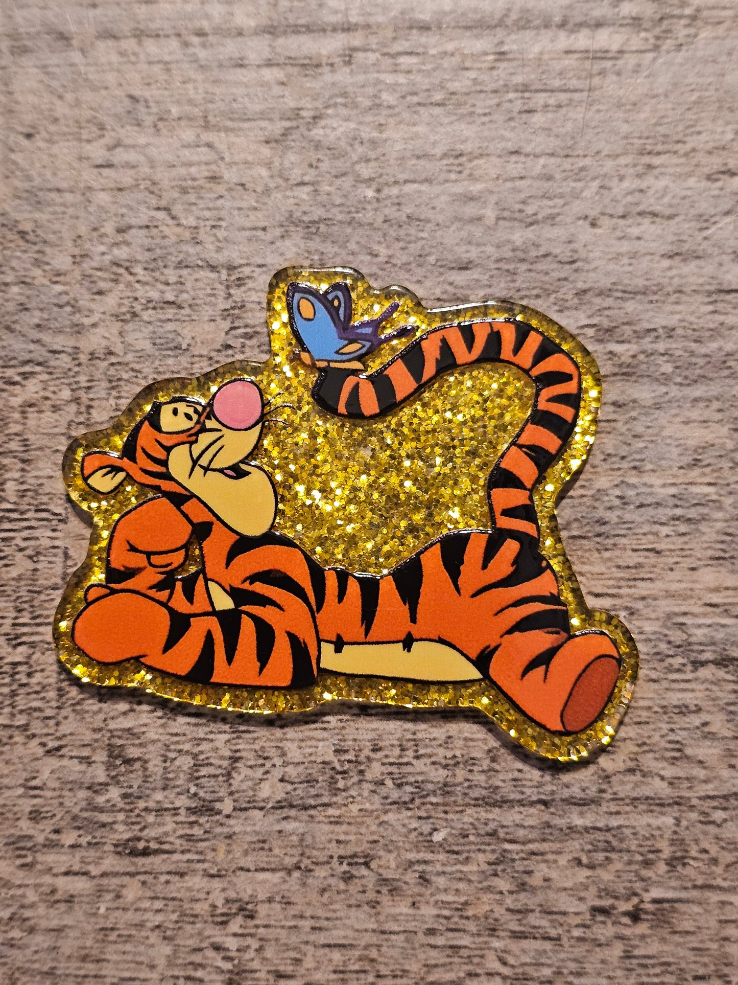 Bear Friend Tiger Acrylic Flat Back
