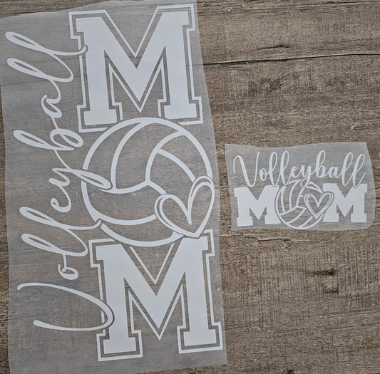 Volleyball Mom Front and Back Design DTF - XLarge