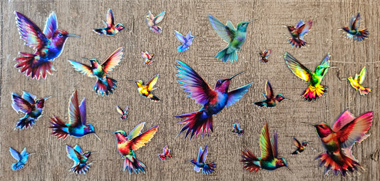 Holographic Hummingbird 16oz Wrap