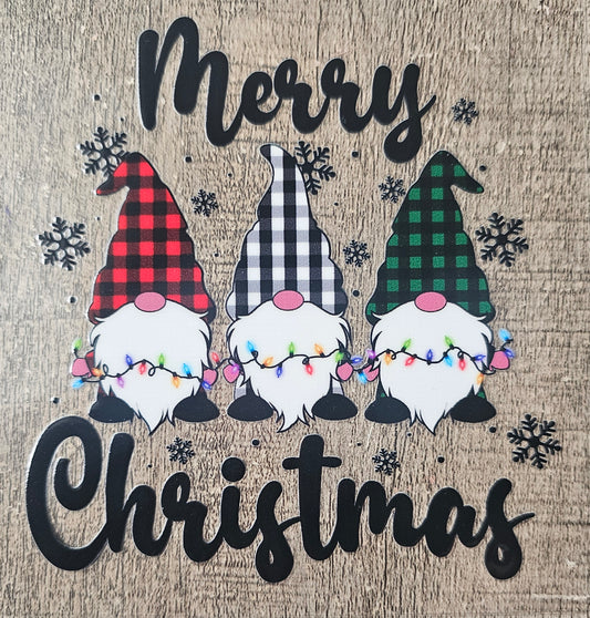 Christmas Gnome 4in Decal