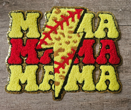 Softball Mama Patch