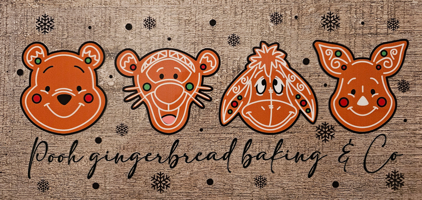 Christmas Cookie Bear 16oz Wrap