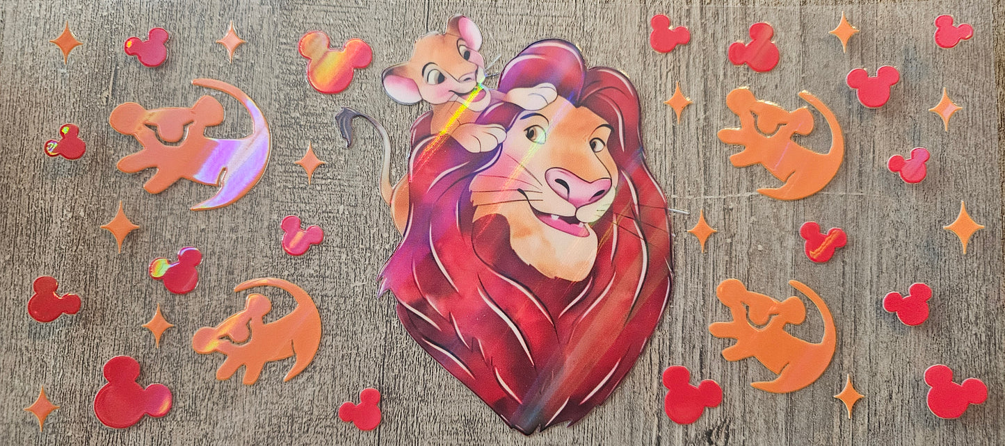 Lion Holographic 16oz Wrap