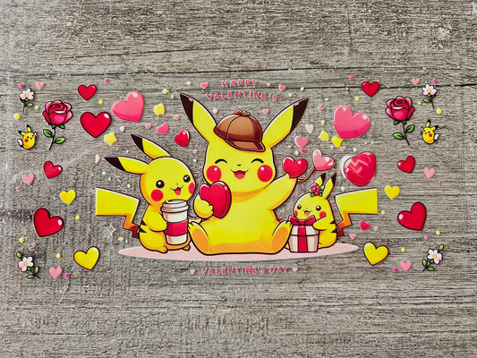 Valentines Pocket Monster 16oz Wrap