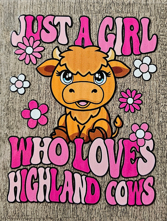 Highland Cow 4in Decal