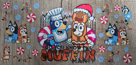 Christmas Blue Dog - 16oz