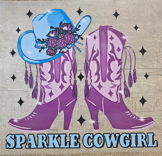 Western Sparkle Cowgirl Boots DTF