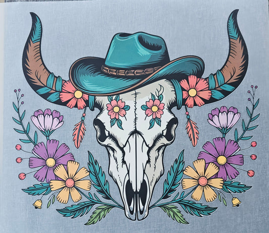 Western Skull DTF