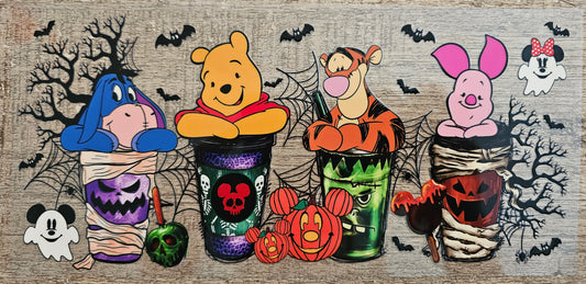 Halloween Bear Coffee 16oz Wrap