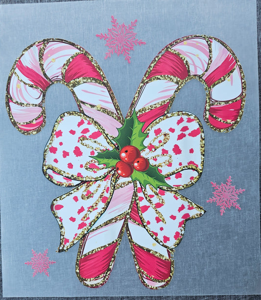 Christmas Candycane DTF
