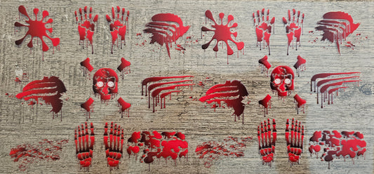 Halloween Blood Splatter 16oz Wrap