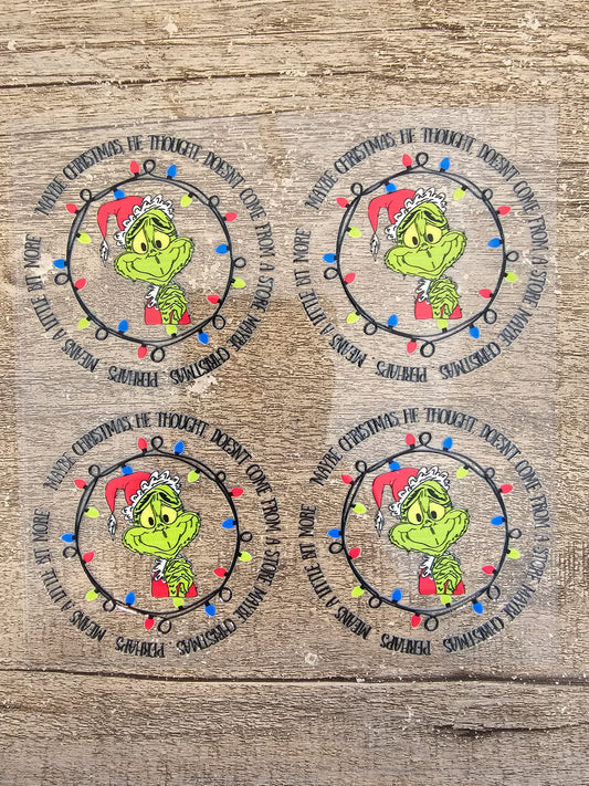 Green Man Round Wrap Sheet