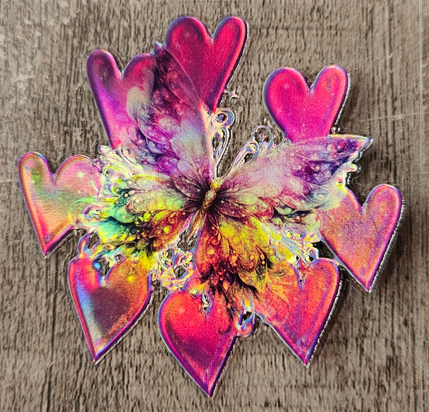 Butterfly Holographic Round Wrap
