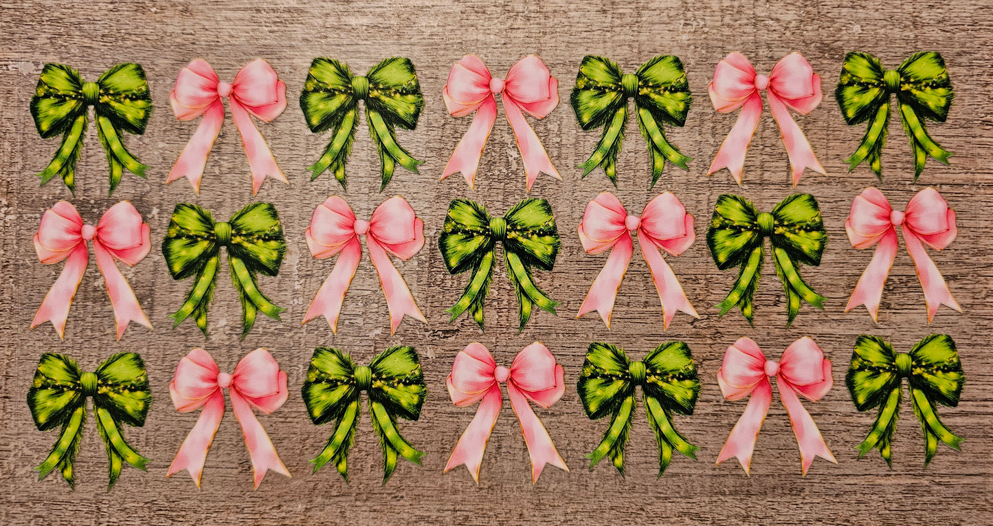 Christmas Bows 16oz Wrap